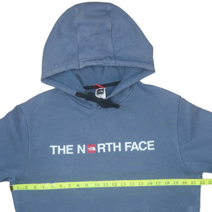 Mens UK Size M The North Face Blue Pullover Hoodie