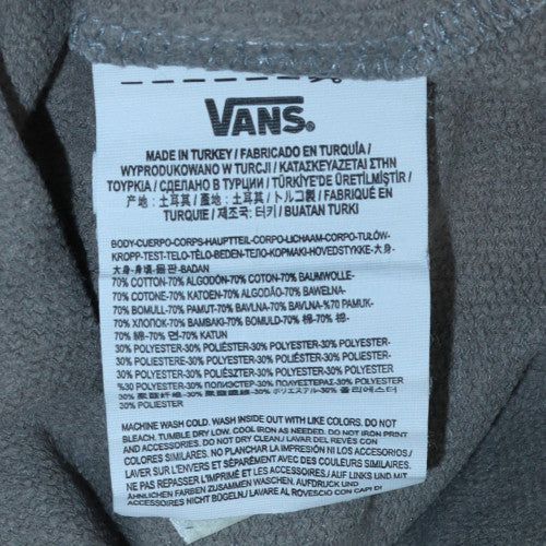 Mens UK Size S VANS Grey Pullover Hoodie