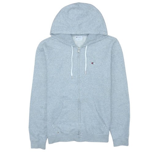 Mens UK Size M Champion Grey Full Zip Hoodie