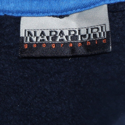 Mens UK Size M Napapijri Blue Pullover Hoodie