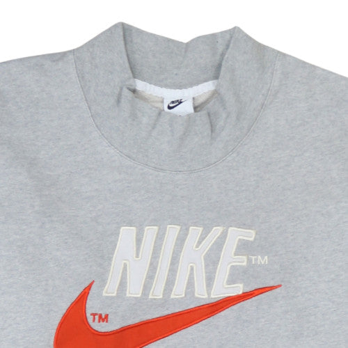 Mens UK Size M Nike Grey Pullover Sweatshirt
