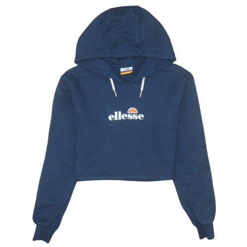 Womens UK Size 10 ellesse Blue Pullover Hoodie