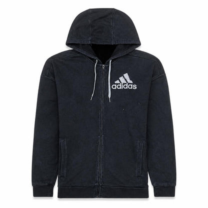 Mens UK Size M adidas Black Full Zip Hoodie