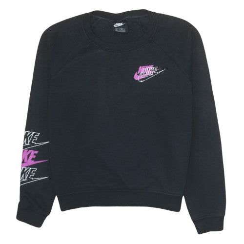 Womens UK Size XS Nike Black Pullover Sweatshirt