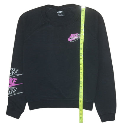 Womens UK Size XS Nike Black Pullover Sweatshirt