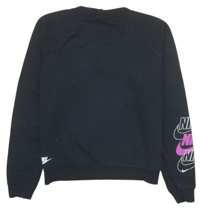 Womens UK Size XS Nike Black Pullover Sweatshirt