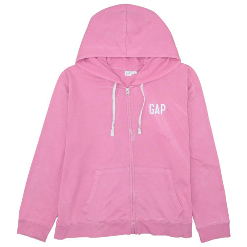 Womens UK Size XL Gap Pink Full Zip Hoodie