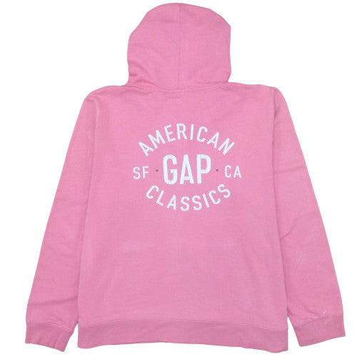 Womens UK Size XL Gap Pink Full Zip Hoodie