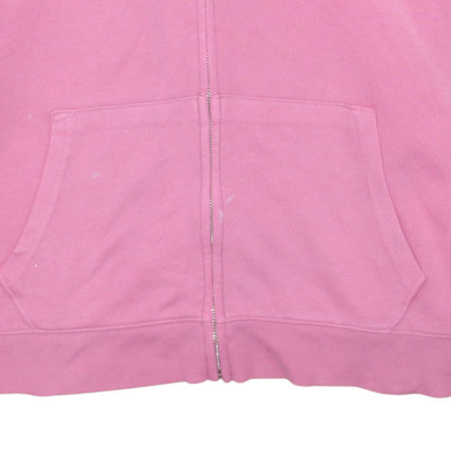 Womens UK Size XL Gap Pink Full Zip Hoodie