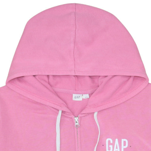 Womens UK Size XL Gap Pink Full Zip Hoodie