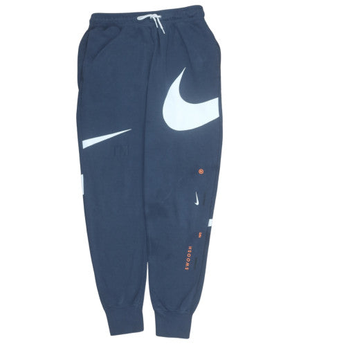 Mens UK Size S Nike Regular Fit Sweatpants Blue Trousers