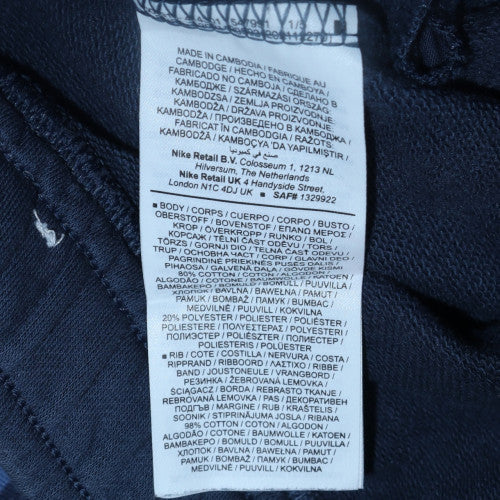 Mens UK Size S Nike Regular Fit Sweatpants Blue Trousers