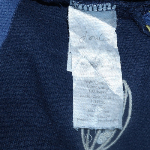 Joules Men's Blue Long Sleeve Rugby Polo Shirt Size M Cotton