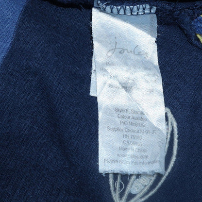 Joules Men's Blue Long Sleeve Rugby Polo Shirt Size M Cotton