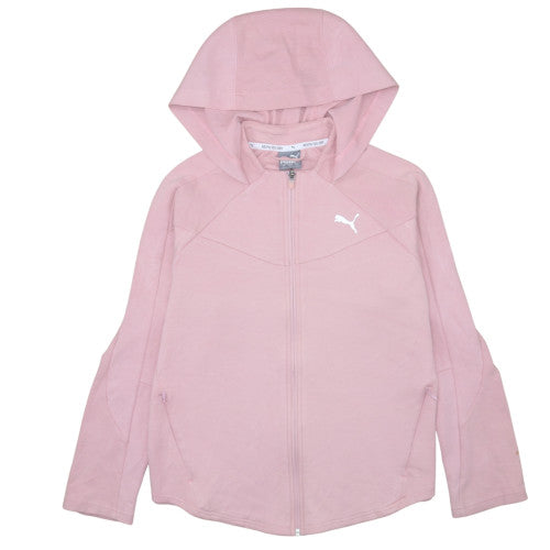 Womens UK Size L PUMA Pink Full Zip Hoodie