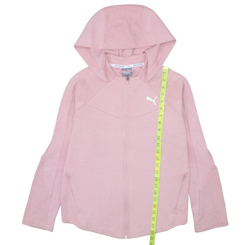 Womens UK Size L PUMA Pink Full Zip Hoodie