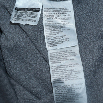 Mens UK Size M Levi's Grey Pullover Hoodie