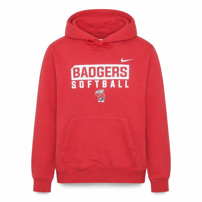Mens UK Size M Nike Red Pullover Hoodie