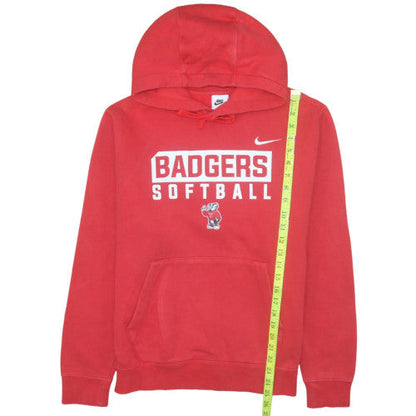 Mens UK Size M Nike Red Pullover Hoodie