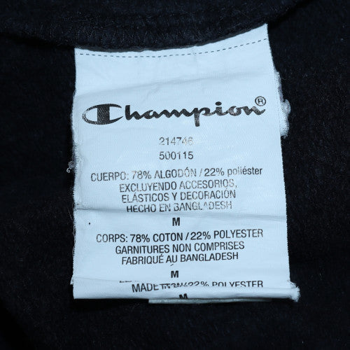 Mens UK Size M Champion Black 1/2 Zip Hoodie