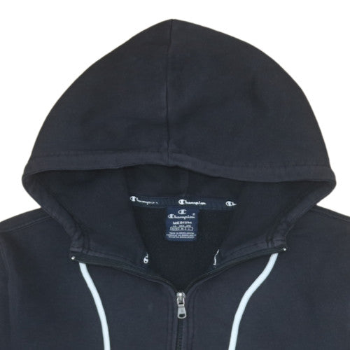 Mens UK Size M Champion Black 1/2 Zip Hoodie