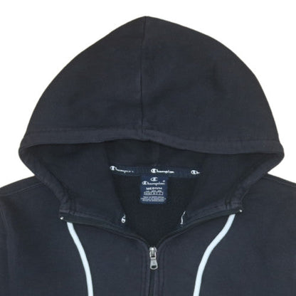 Mens UK Size M Champion Black 1/2 Zip Hoodie