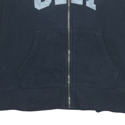 Mens UK Size XL Gap Black Full Zip Hoodie
