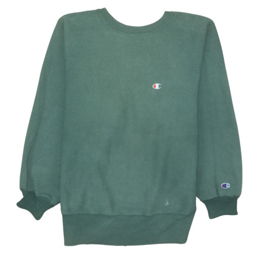 Mens UK Size M Champion Green Pullover Sweatshirt