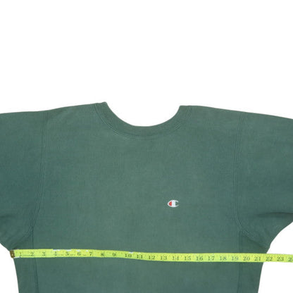 Mens UK Size M Champion Green Pullover Sweatshirt