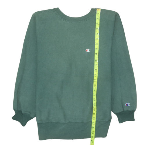 Mens UK Size M Champion Green Pullover Sweatshirt