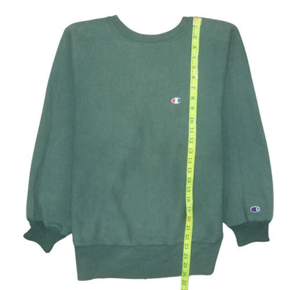 Mens UK Size M Champion Green Pullover Sweatshirt