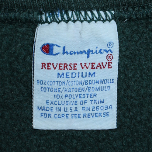 Mens UK Size M Champion Green Pullover Sweatshirt