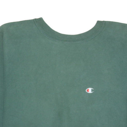 Mens UK Size M Champion Green Pullover Sweatshirt