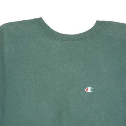 Mens UK Size M Champion Green Pullover Sweatshirt