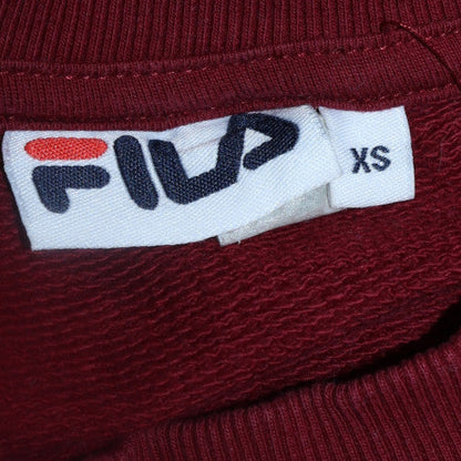 Womens UK Size XS FILA Red Pullover Sweatshirt