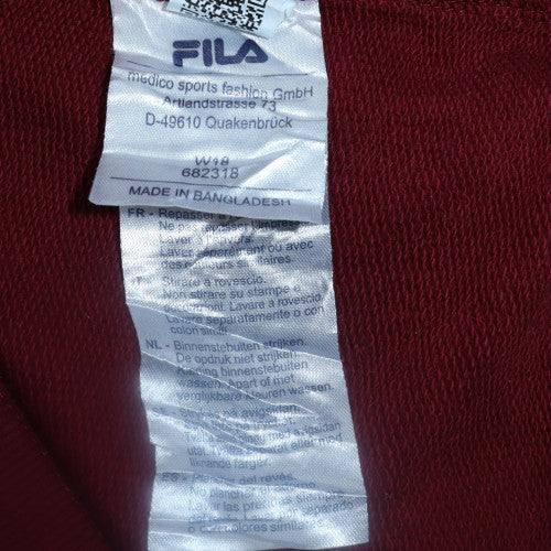 Womens UK Size XS FILA Red Pullover Sweatshirt