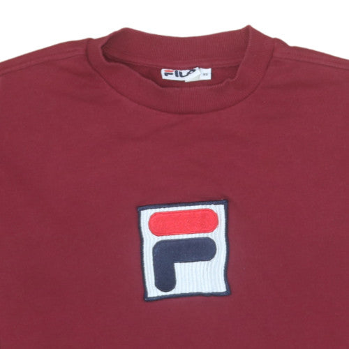 Womens UK Size XS FILA Red Pullover Sweatshirt