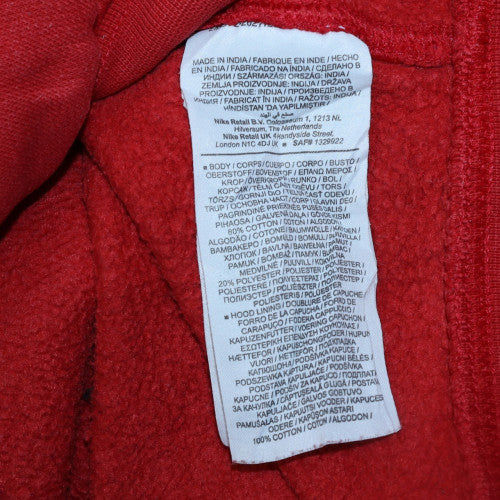Mens UK Size S Nike Red Pullover Hoodie