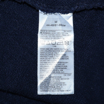 Mens UK Size M Gap Blue Pullover Hoodie