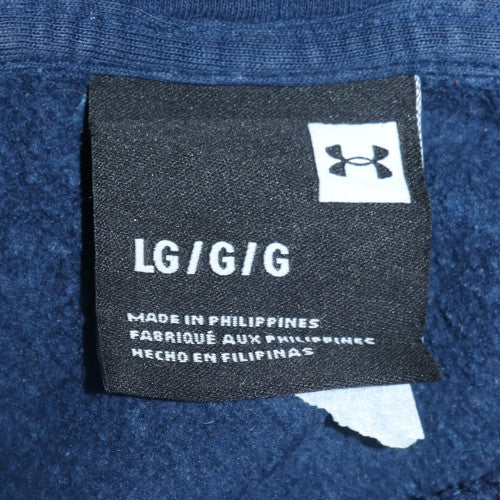Mens UK Size L Under armour Blue Pullover Hoodie