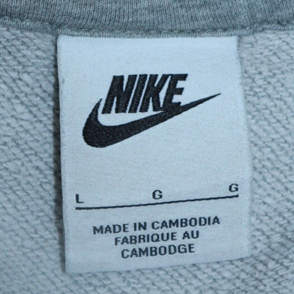 Mens UK Size L Nike Grey Pullover Hoodie