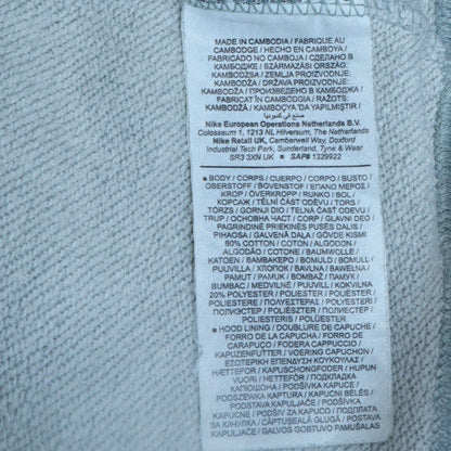 Mens UK Size L Nike Grey Pullover Hoodie