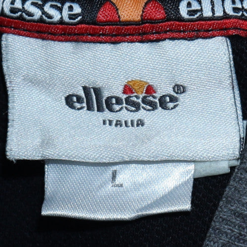 Mens UK Size L ellesse Black Pullover Hoodie