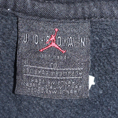 Jordan Boys Black Pullover Hoodie XL 13-15 Years Logo Print Sweatshirt