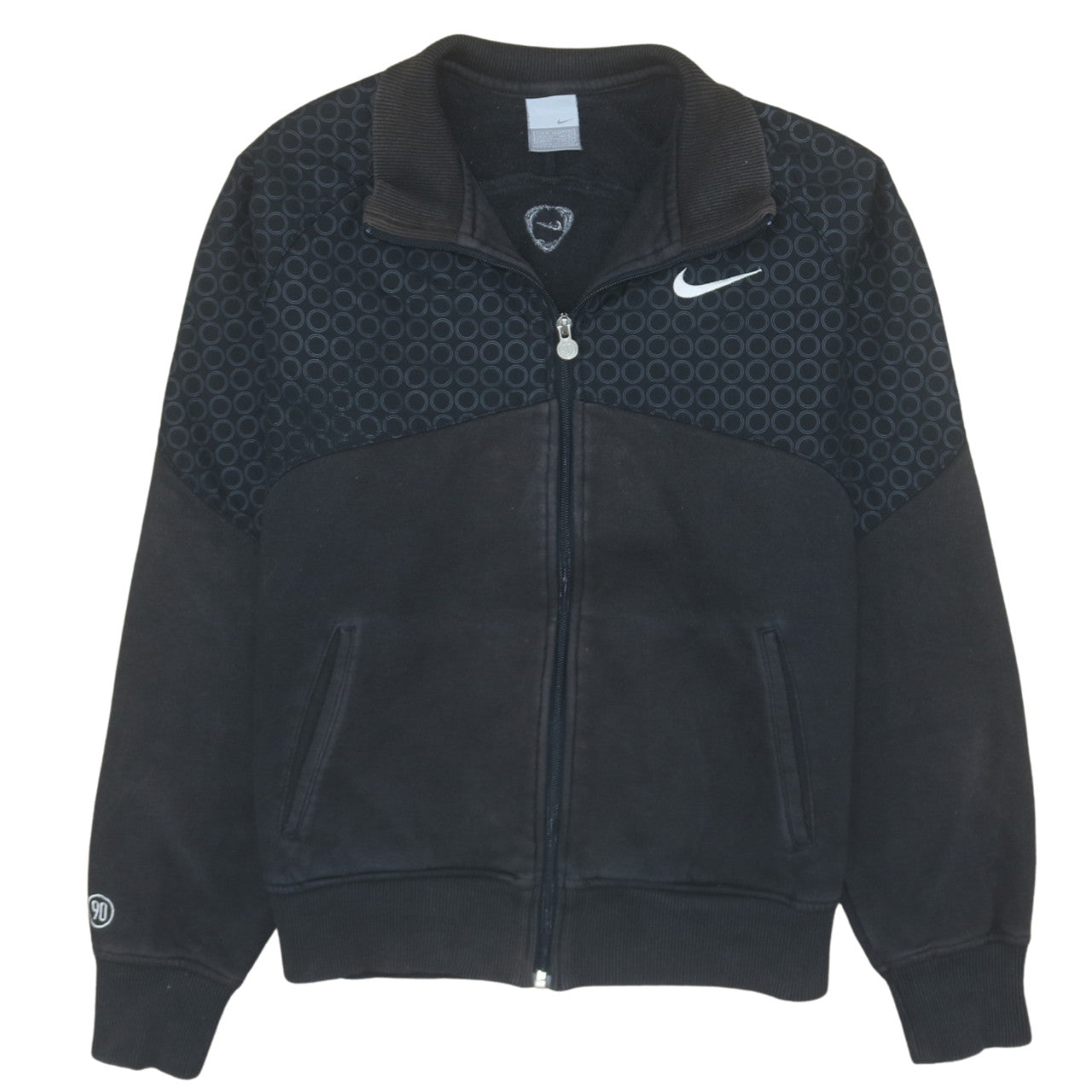 Mens UK Size M Nike Black Full Zip Sweatshirt