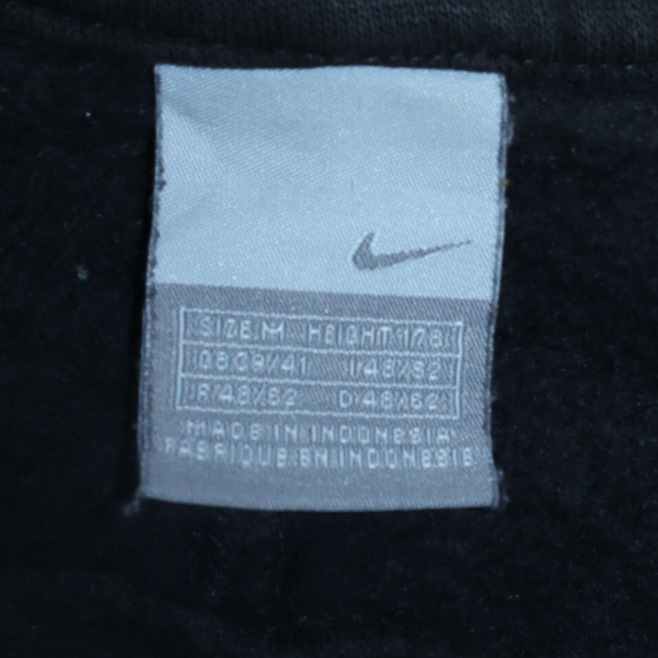 Mens UK Size M Nike Black Full Zip Sweatshirt