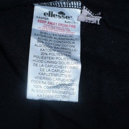 Mens UK Size S ellesse Black Pullover Hoodie