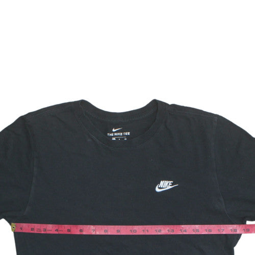 Nike Men's Black Small Crew Neck Sports Cotton T-Shirt