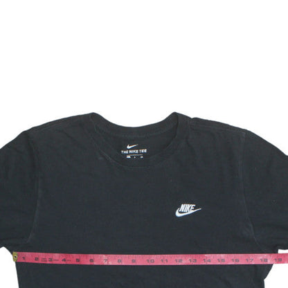 Nike Men's Black Small Crew Neck Sports Cotton T-Shirt