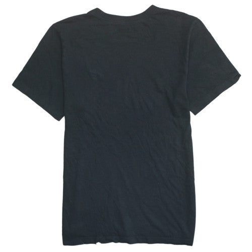 Nike Men's Black Small Crew Neck Sports Cotton T-Shirt